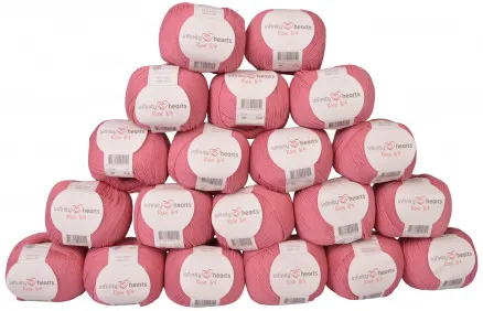 Infinity Hearts Rose 8/4 Garnpakke Ensfarget 29 Gammelrosa - 20 stk - Infinity Hearts Rose 8/4 Garnpakke Ensfarget 29 Gammelrosa - 20 stk