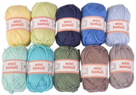 Järbo Minibomull Garnpakke 07 Baby Gutt 10g - 10 stk - Järbo Minibomull Garnpakke 07 Baby Gutt