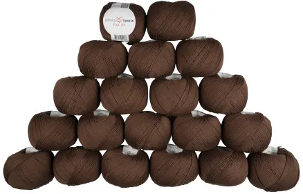 Infinity Hearts Rose 8/4 Garnpakke Ensfarget 219 Brun - 20 stk - Infinity Hearts Rose 8/4 Garnpakke Ensfarget 219 Brun - 20 stk