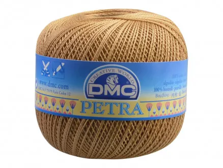 DMC Petra nr. 8 Heklegarn Ensfarget 53045 Beige