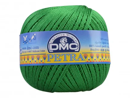 DMC Petra nr. 5 Heklegarn Ensfarget 5700 Mørkegrønn
