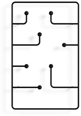 Karakter Hang Around Klesstativ Stor Svart