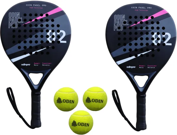 Odin Padel PAKKETTILBUD (Odin Padel Nova Balance + Odin Padel Baller - 3 stk.)