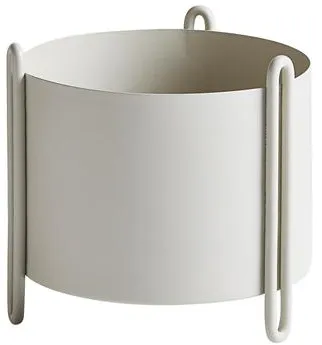 Woud Pidestall Liten Grå Blomsterpotte