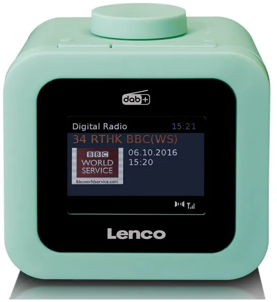 Lenco CR-620GN - DAB+/FM Klokkeradio med fargeskjerm - Grønn